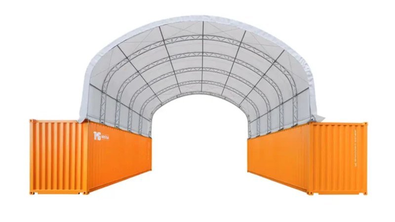 Dual Truss Container Shelter