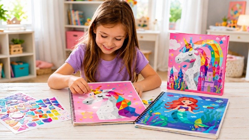Paint by Sticker Books That Need No Paint at All
